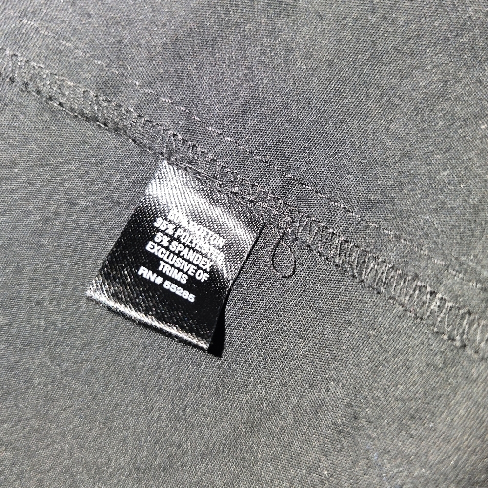 Express Design Studio Solid Black Short Sleeve Sh… - image 6